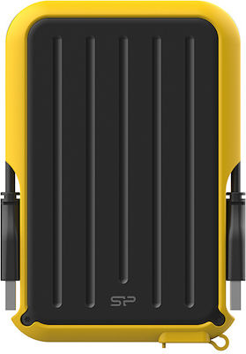 Silicon Power Armor A66 USB 3.2 Εξωτερικός HDD 2TB 2.5" Κίτρινο