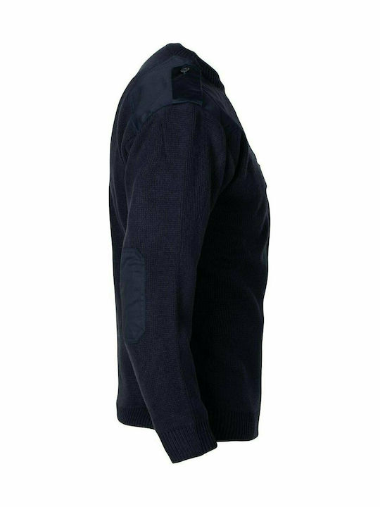 STOP Proteus II Langarm Sweatshirt Arbeit Marineblau 129016 Acryl mit Schulterklappen