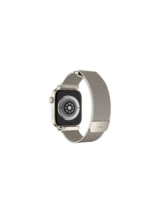 Uniq Dante Armband Rostfreier Stahl Steel Starlight (Apple Watch 44/45/46mm/Ultra 49mm) UNIQ-45MM-DANSLGT