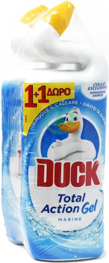 Duck Total Action Cleansing Gel Toilet Marine 2x750ml