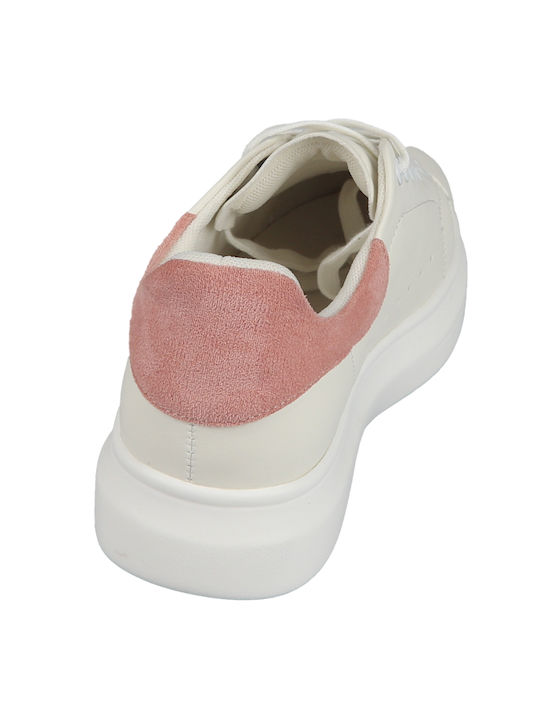 Damen Flatforms Sneakers Rosa