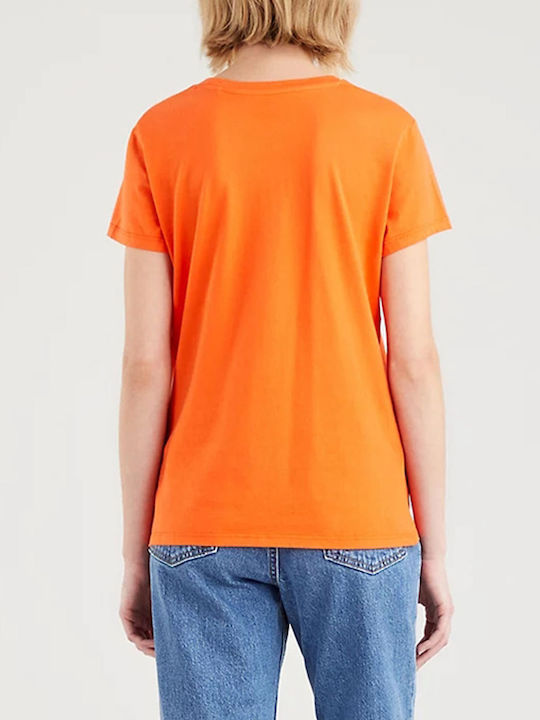 Levi's Γυναικείο T-shirt Orangeade με Στάμπα