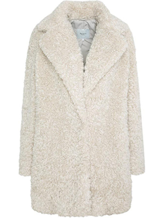 Gretta Women's Short Fur Beige