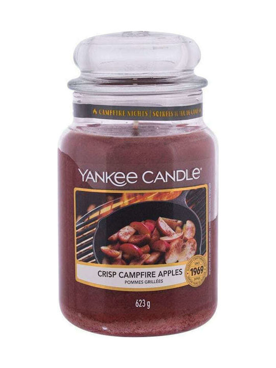 Yankee Candle Scented Jar Candle Crisp Campfire Apples 623gr