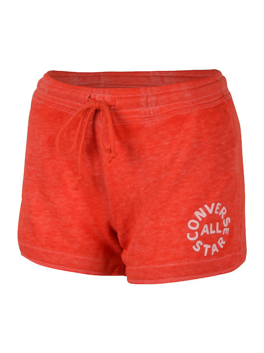 Converse Washed Triblend Women's Sporty Shorts Red
