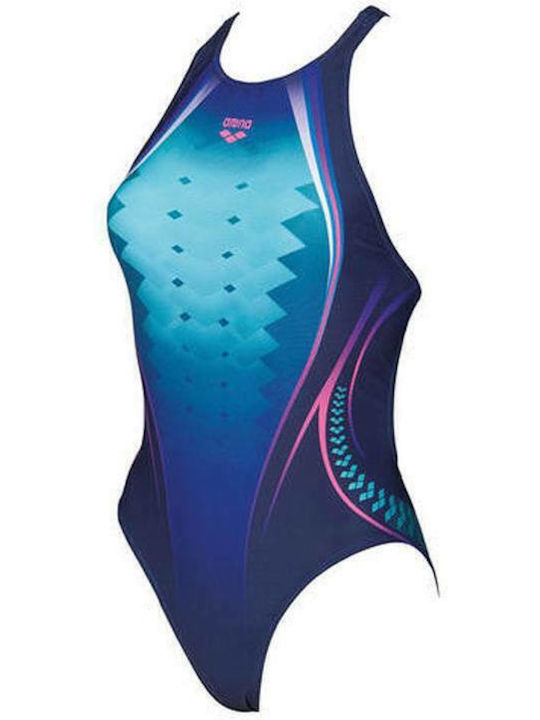 One Placed Print Sportlicher Badeanzug
