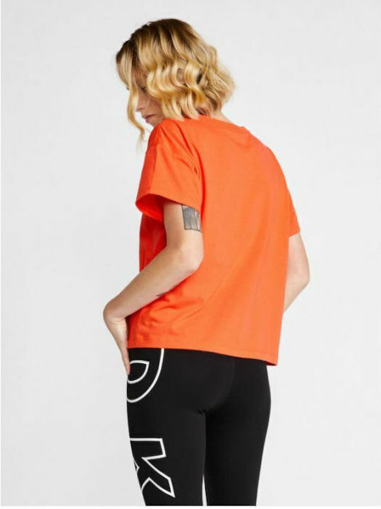 DKNY Logo T-Shirt Πορτοκαλί