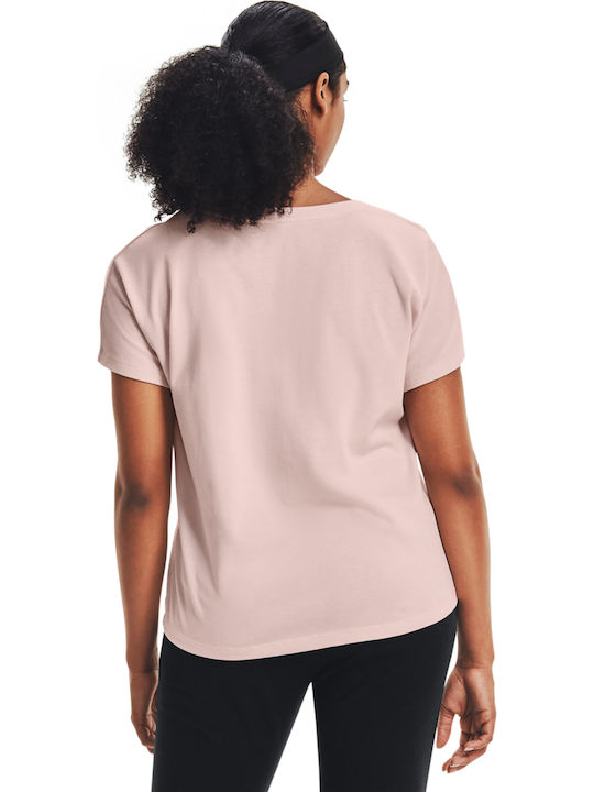 Under Armour Live Repeat Graphic Women's Athletic T-shirt Pink