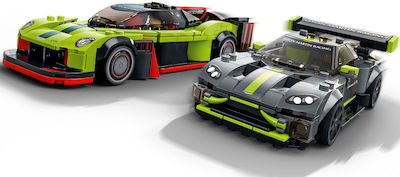 Lego Campionii de viteză Aston Martin Valkyrie & Aston Martin Vantage GT3 pentru 9+ ani