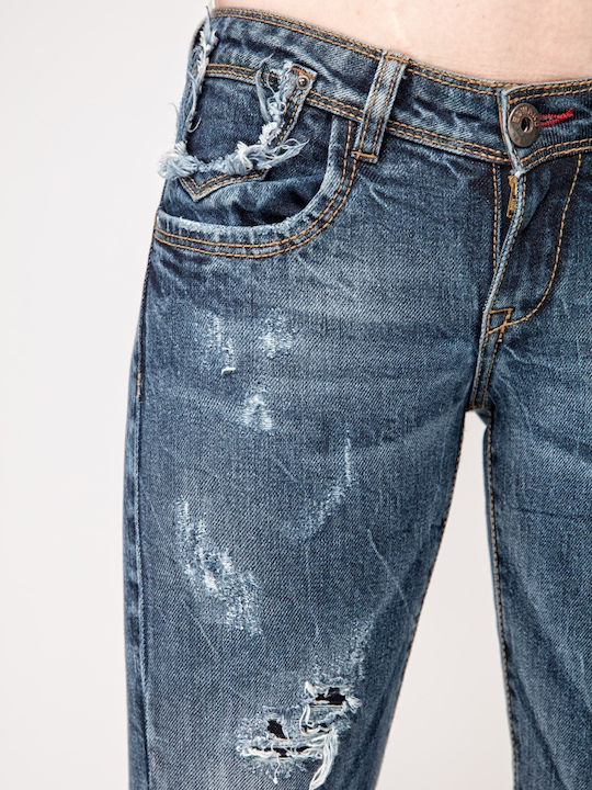 Terry Distressed 17.1.2.84.065 Χαμηλόμεσο Γυναικείο Jean Παντελόνι με Σκισίματα σε Slim Εφαρμογή