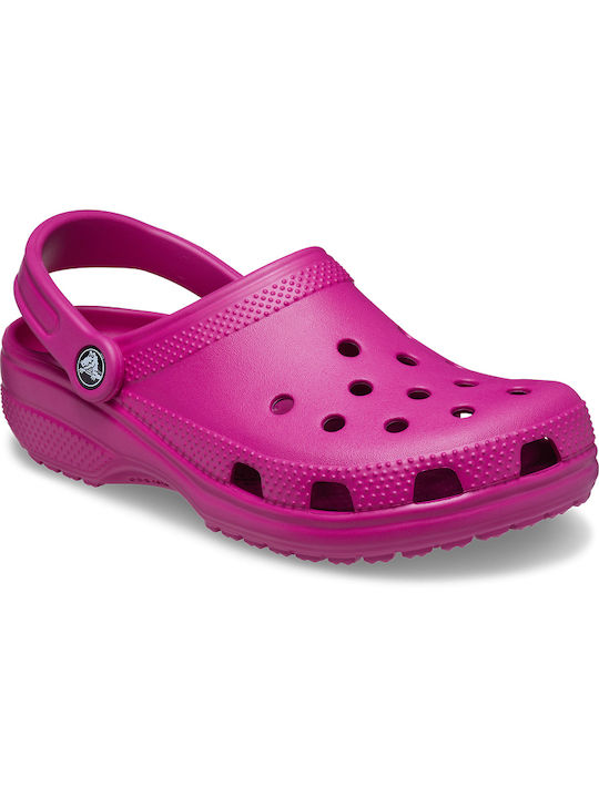 Crocs Classic Γυναικεία Παπούτσια Θαλάσσης Φούξια