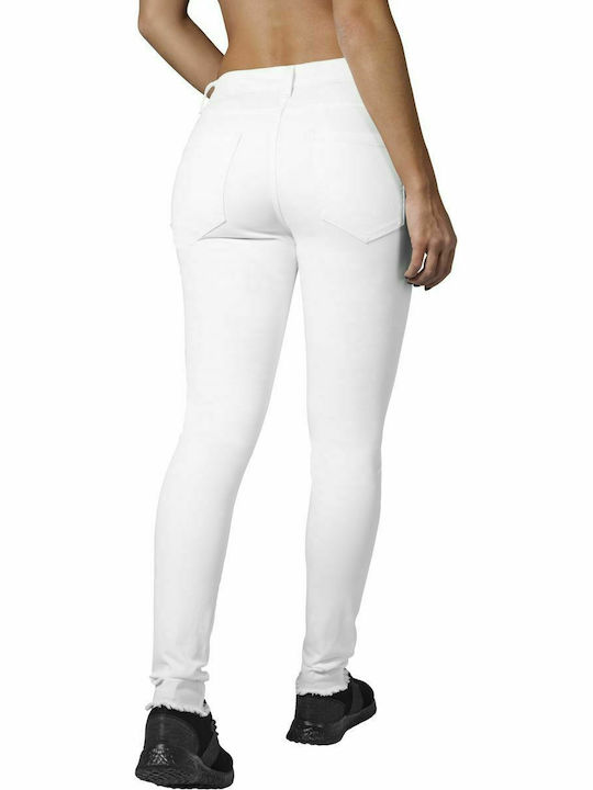 Urban Classics TB1538 Women's Cotton Trousers White