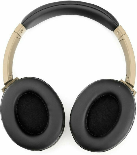 MS-K10 Ασύρματα Bluetooth Over Ear Ακουστικά Χρυσά