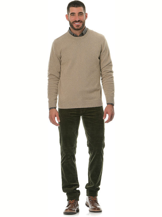 Atelier Cratere Men's Long Sleeve Sweater Beige