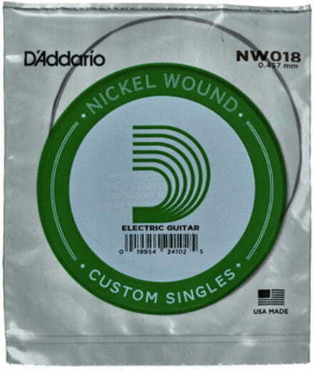Daddario XL Single Nickel Wound Electric Guitar String 18 Inches