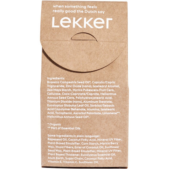 The Lekker Eucalyptus Минерален Слънцезащитен Крем За лице SPF30 70гр