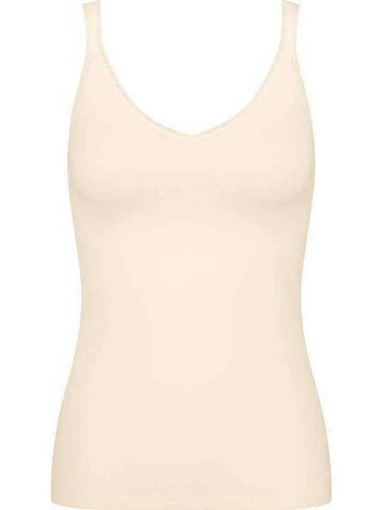 Go H Baumwolle Damen T-Shirts Beige 2Pack
