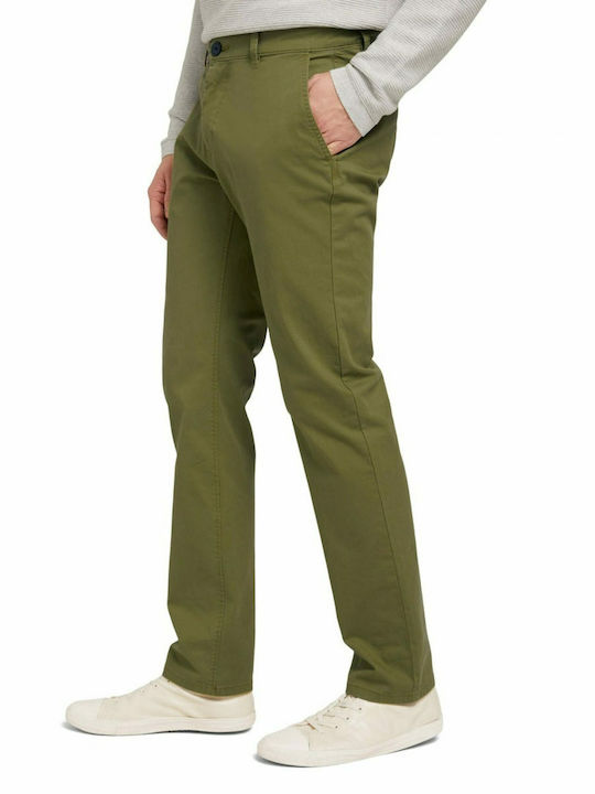 Trousers Chino in Regular Fit Olive Branch Green