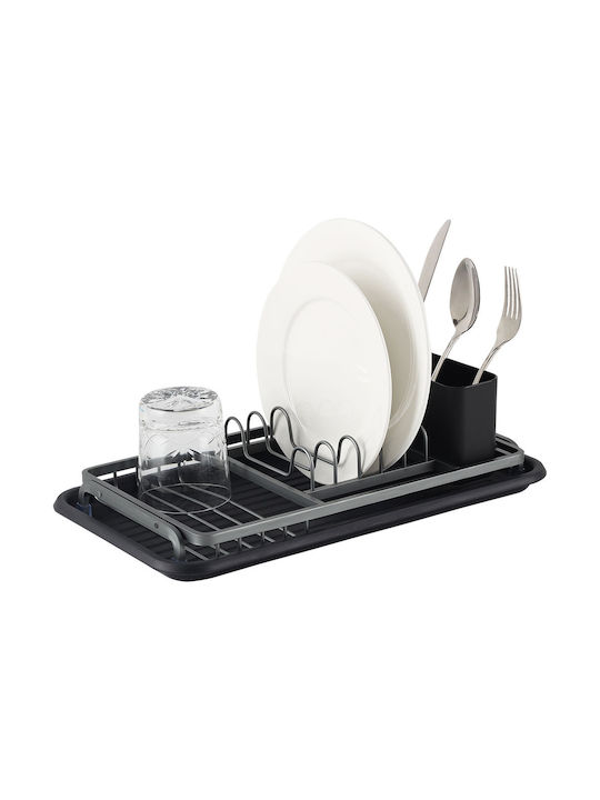 Luigi Ferrero Dish Drainer Metallic In Black Colour 42x23x12cm