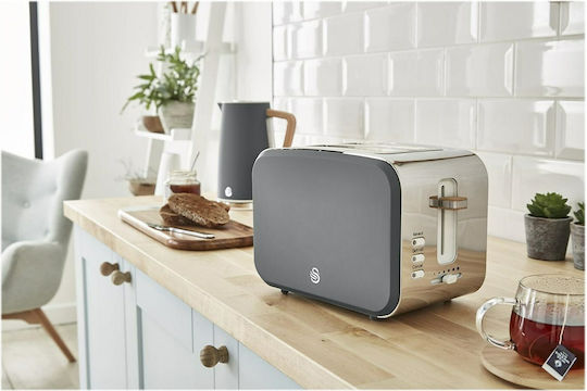 Swan ST14610GRYN Тостер Двуместна 900W Сив