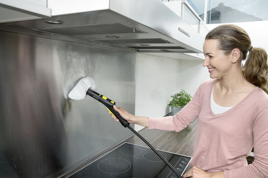Karcher SC 3 EasyFix Ατμοκαθαριστής Πίεσης 3.5bar με Ρόδες + Σετ Αναλώσιμα Πανάκια
