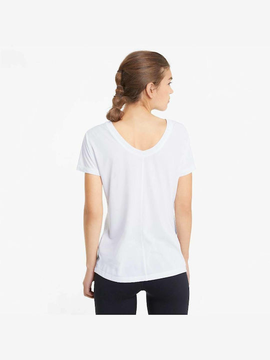 Puma Favourite Cat Damen Sportlich T-shirt Schnell trocknend Weiß