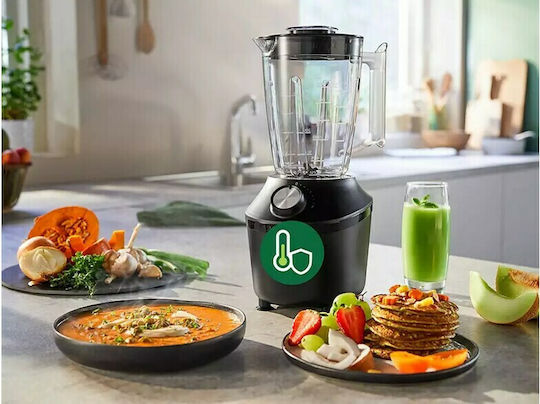 Philips 3000 Series Blender With Plastic Jug 1.25 L 600W Black