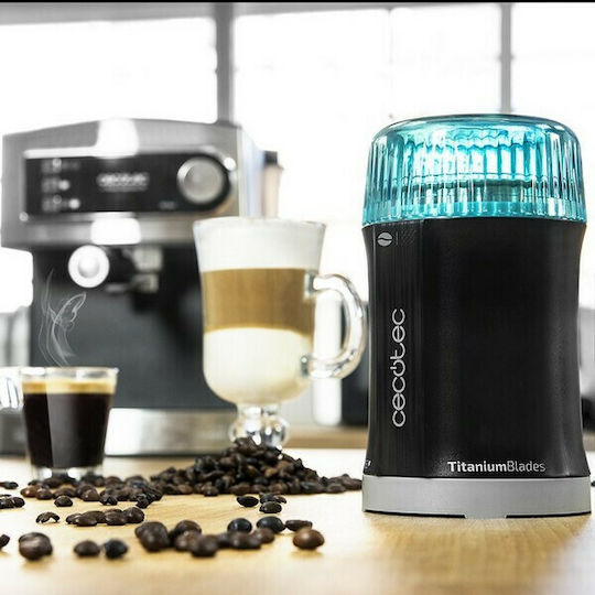 Cecotec Titanmill 200 Electric Coffee Grinder 200W for 50gr Beans Black