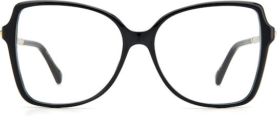 Jimmy Choo Damen Brillengestell mit Schmetterling Schwarz JC321 807