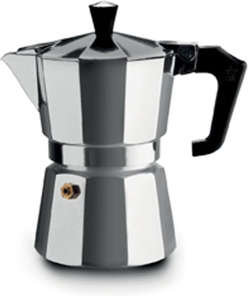Pezzetti Italexpress Μπρίκι Espresso 6cups Ασημί