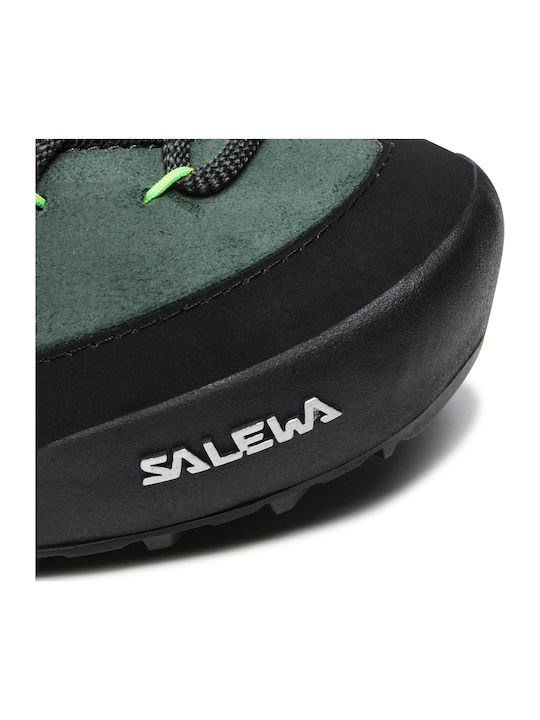 Salewa Wildfire Leather Men's Green Hiking Shoes