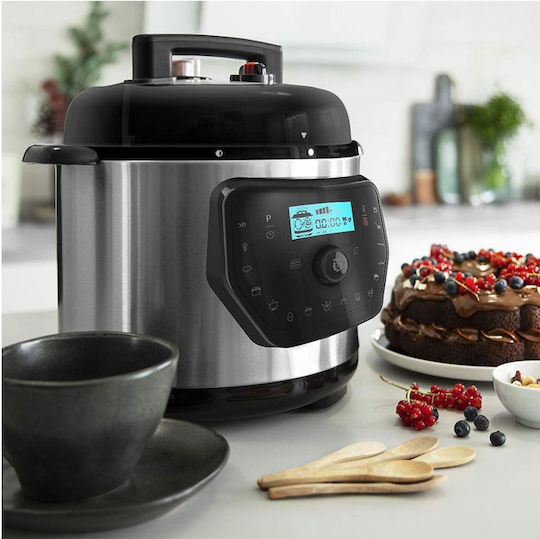 Cecotec H Deluxe Πολυμάγειρας 1000W με Χωρητικότητα 6lt Ασημί