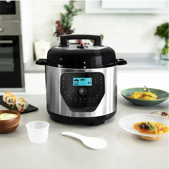 Cecotec H Deluxe Πολυμάγειρας 1000W με Χωρητικότητα 6lt Ασημί