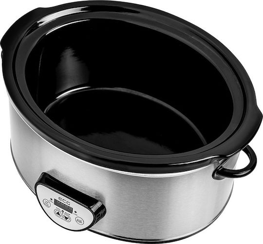 ECG PH 6520 Slow Cooker 320W with Capacity 6.5lt Silver