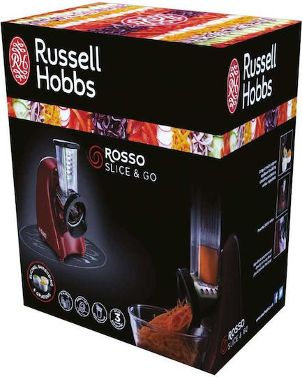 Russell Hobbs Desire Slice Go Gemüseschneider / Obstschneider 200W Rot