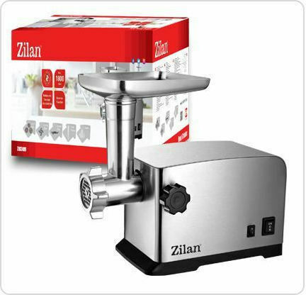 Zilan Mașină de măcinat carne 1800W Argintiu