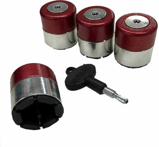 Carner Μπουλόνια Ασφαλείας Safewheel για Κλειδί No 17 4τμχ