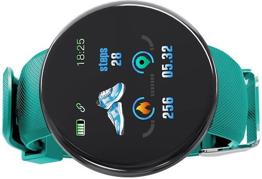 D18 Smartwatch with Heart Rate Monitor (Green)