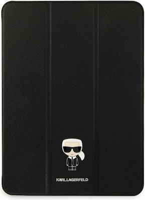 Karl Lagerfeld Karl Head Klappdeckel Synthetisches Leder / Silikon Schwarz (iPad Pro 2020 11") KLFC11OKMK