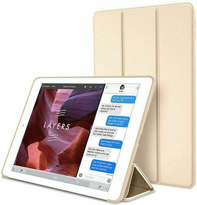 Tri-Fold Flip Cover Δερματίνης Χρυσό (iPad Air 2020/2022)