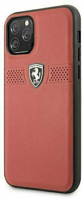 Ferrari Off Track Leather Back Cover Δερμάτινο Κόκκινο (iPhone 11 Pro)