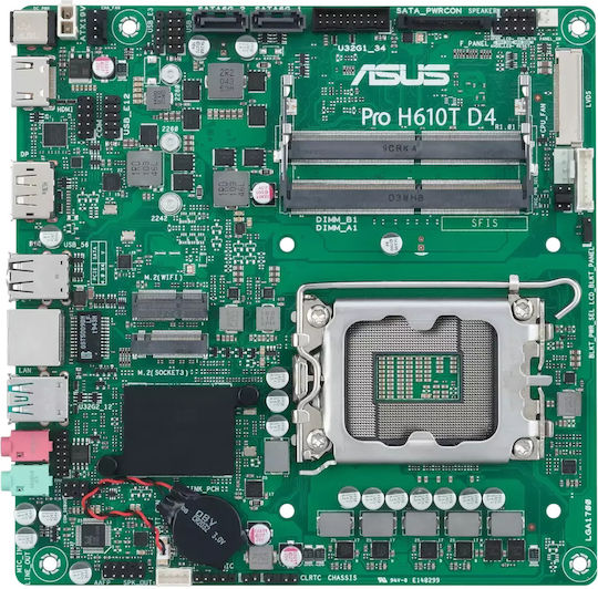 Asus Pro H610t D4 Csm Motherboard Mini ITX με Intel 1700 Socket 90MB1AM0-M0EAYC
