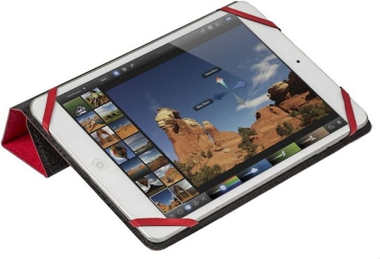 Rivacase 3122 Double Sided Flip Cover Κόκκινο / Μαύρο (Universal 7-8")