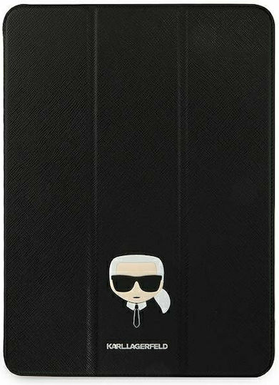 Karl Lagerfeld Karl Head Flip Cover Piele artificială / Silicon Negru (iPad Pro 2021 11") KLFC11OKHK