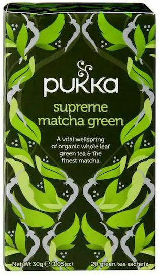Pukka Matcha Ceai Supreme Green 20 Pungi 30gr 1buc