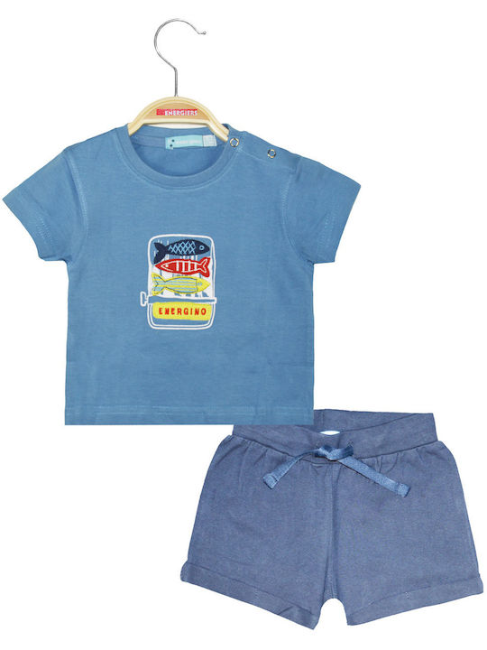 Energiers Kids Set with Shorts Summer 2pcs Blue