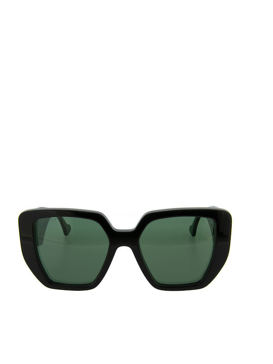 Gucci Ochelari de soare Μαύρα cu Cadru & Verde Lentilă Gucci Ochelari de soare Μαύρα cu Cadru & Verde Lentilă