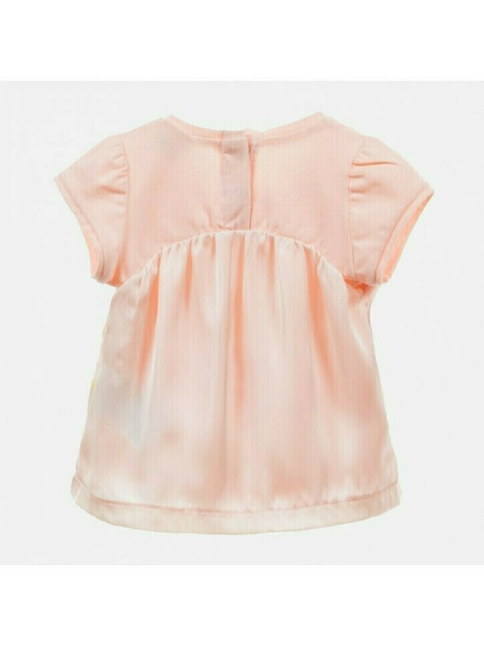 Mayoral Kids' Blouse Short Sleeve Pink