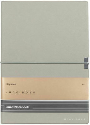 Hugo Boss Essential Storyline Notebook A5 Ruled Gray