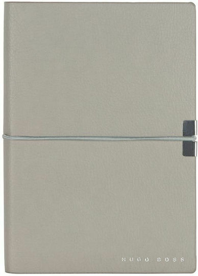 Boss Essential Storyline Notebook 80 Sheets A6 Ruled with Elastic Gray